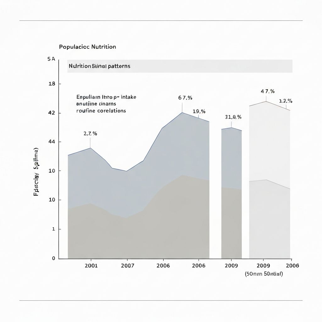 Statistical chart of population nutrition patterns